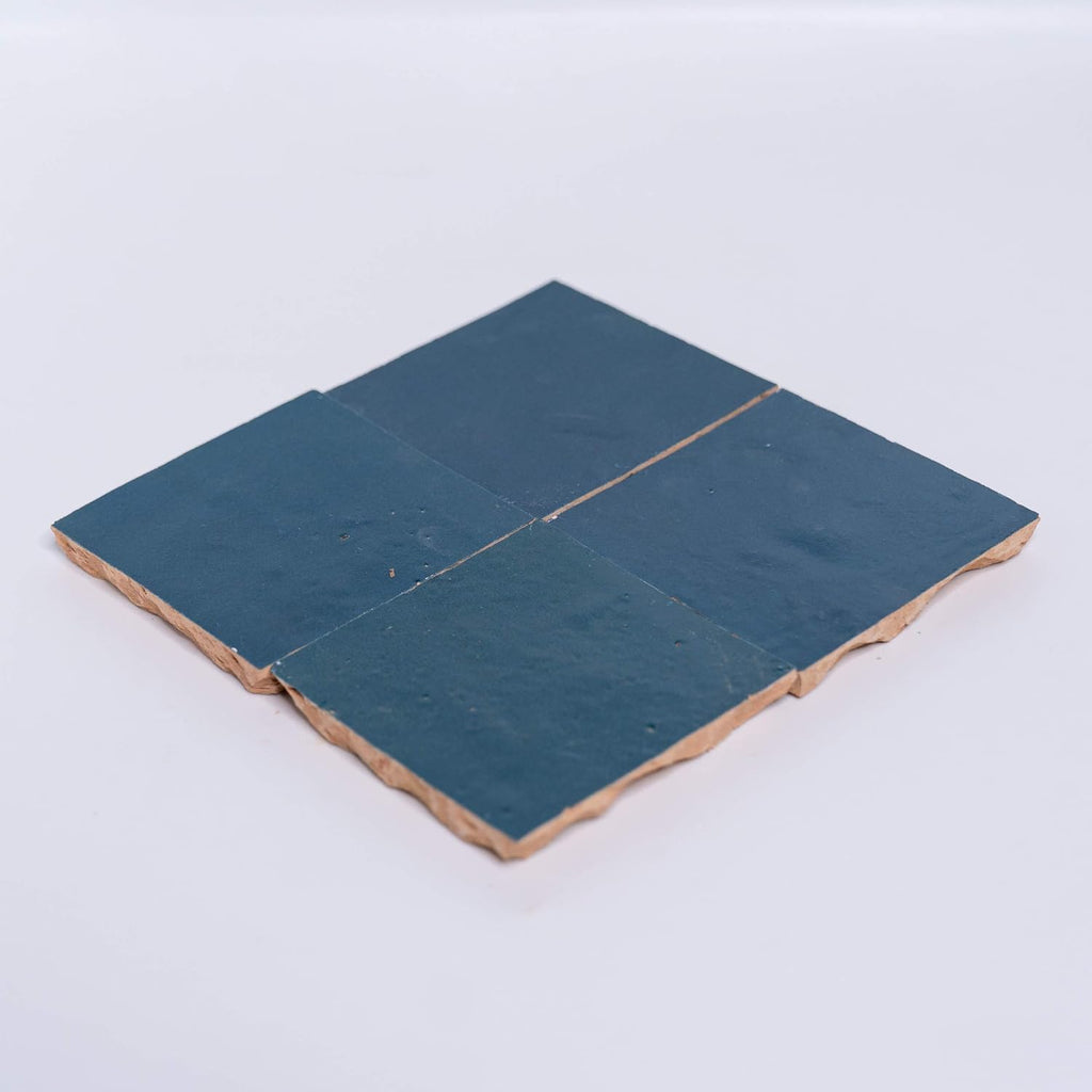 Handmade 4x4-in. Solid Color Marine Blue (MSC01-30) - Set of 48