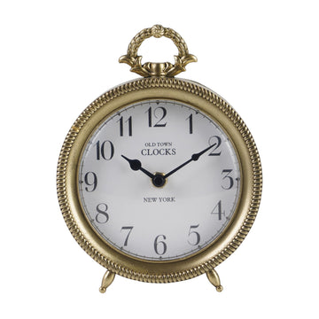 Vintage Table Clock Non-Ticking Battery-Operated