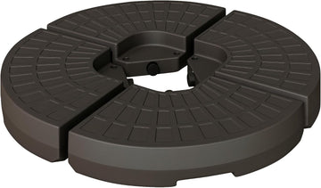 4 Pieces Cantilever Patio Umbrella Base, Fan Shaped Umbrella Weight w/Built-in Handles & Rugged Material