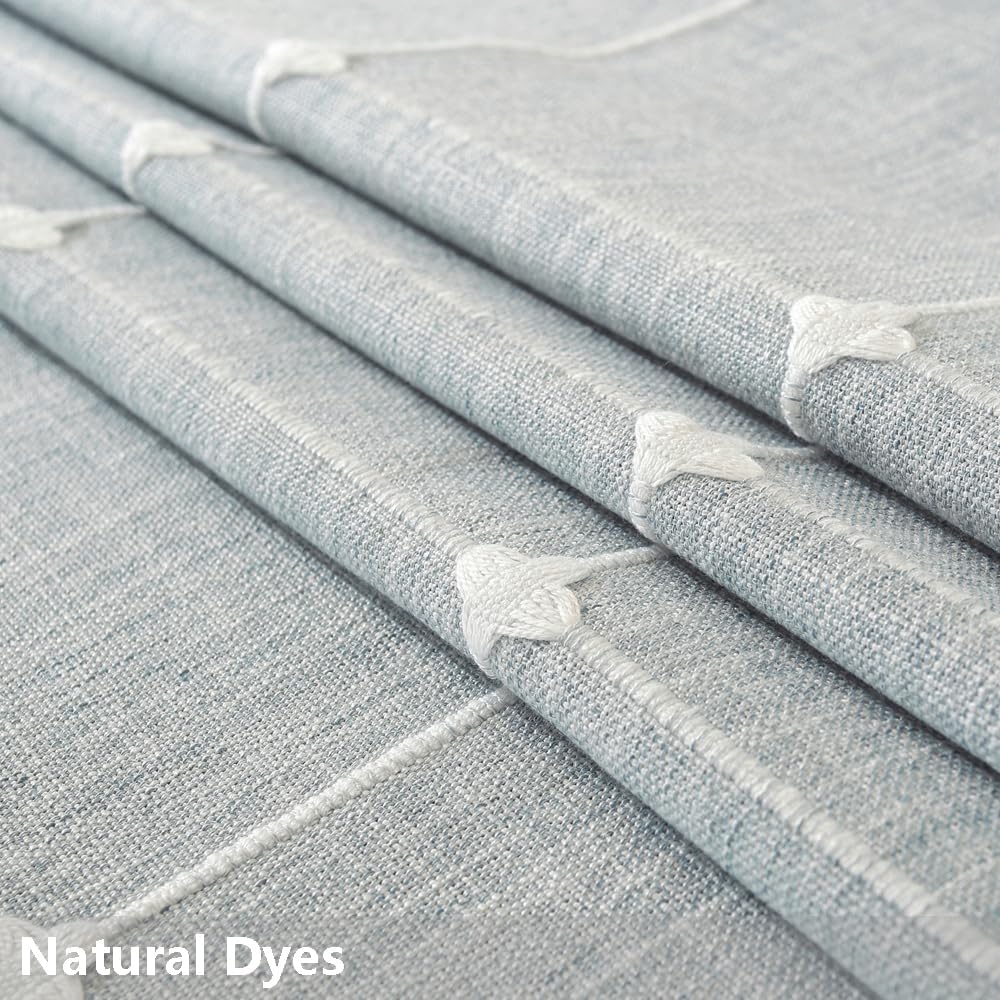 52 x 70 Cloth Tablecloths Rectangular Blue Table Coth Rectangle Table Summer Farmhouse Cotton Tablecloth(Blue,70"x52"