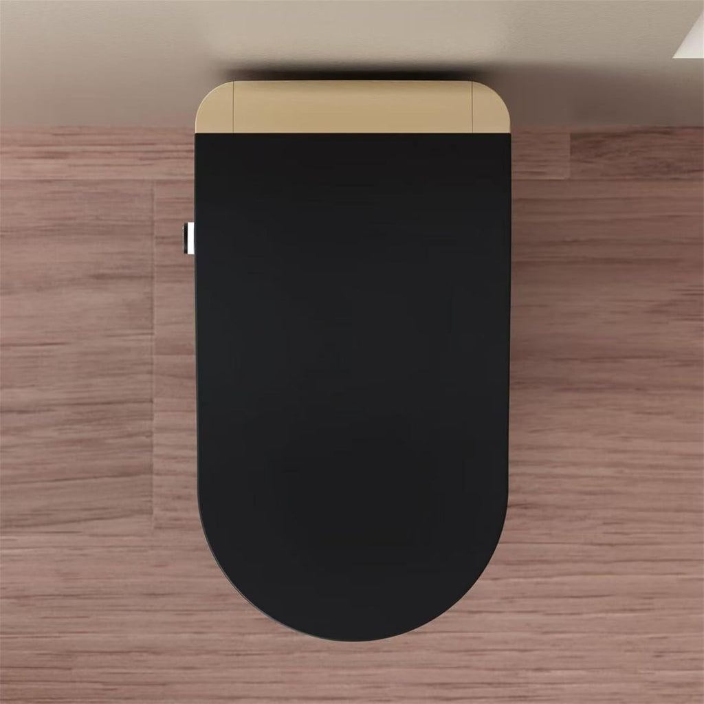 Modern Smart Toilet With Bidet, Auto Open Close, Heated Seat, Automatic Flush, Foam Shield, Warm Water And Dryer