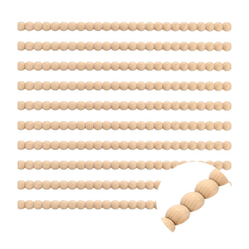 10Pcs 15.75" Decorative Wood Trim, Unfinished 3D Wooden Furniture Molding Trim for DIY Craft, Home Wall Cabinet Shelf