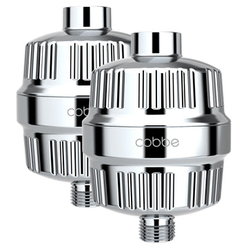 HD HEAVY DUTY High Output Shower Filter 2 Pack - 99% REMOVAL Shower Head Filter for Hard Water, Heavy Metals
