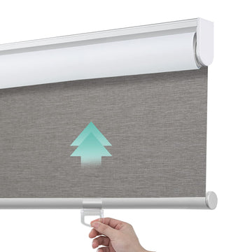 Custom Size 100% Blackout Roller Shades with Textured Pattern Cordless Window Blinds UV Protection Thermal Insulated