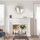 Wall Mirror Mounted Round Decorative Mirrors Circle Vanity, Living Room or Bedroom (Gold1)