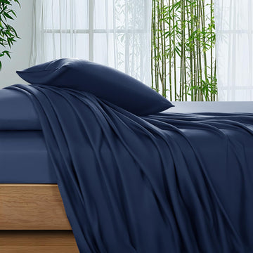 100% Viscose Derived from Bamboo_Sheets Queen Size, 4PC
