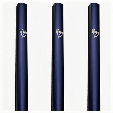 3-Pack Aluminum Mezuzah Case for Door, Waterproof Scroll Holder, Blue