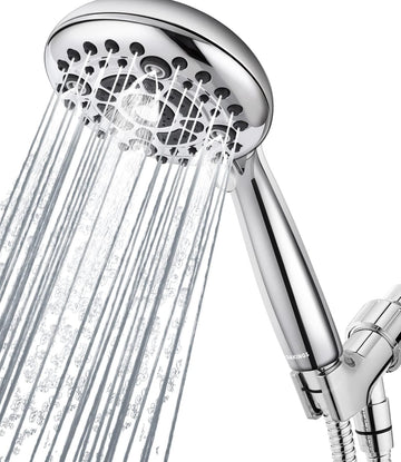 6 Spray Modes High Pressure Handheld Showerhead Set Upgraded 5 Inches Shower Head with Handheld Spray Premium Chrome
