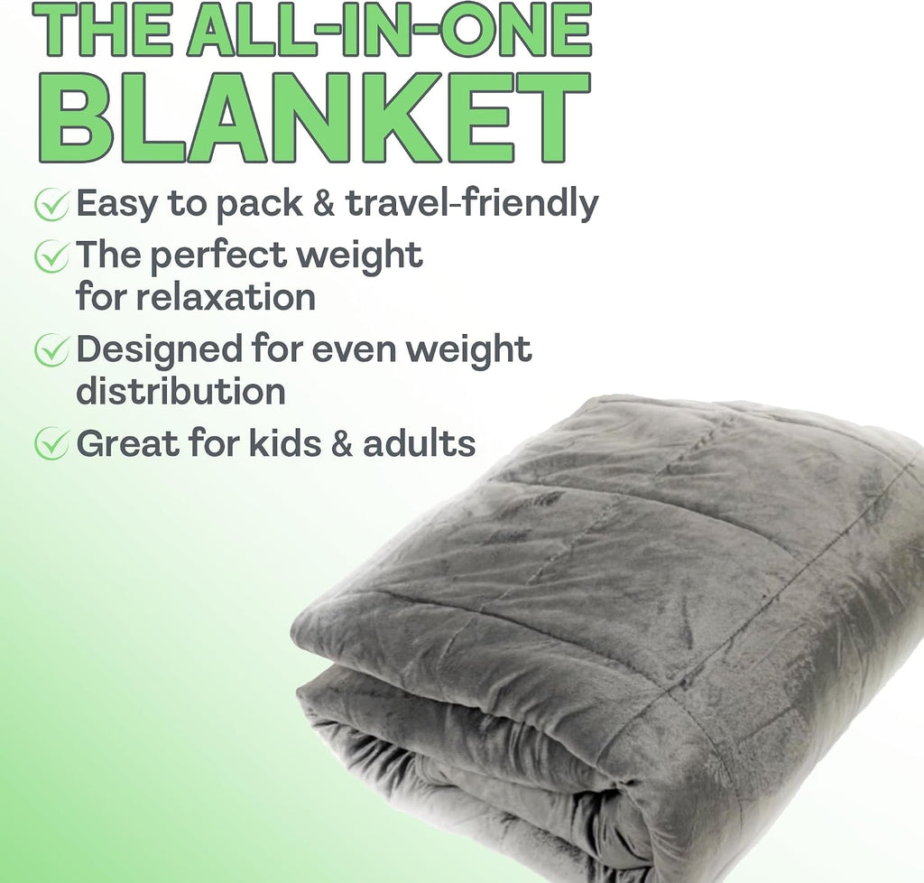 Weighted Blanket for Adults, Soft Comforter for Relaxation and Comfortable Sleep, Cooling Design (60in x 80in)