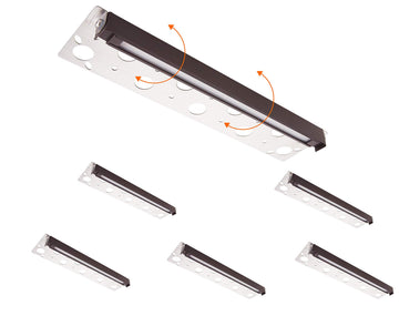 6 Pack] 12 Inch VAC/DC Low Voltage Hardscape Lighting Paver Light, Retaining Wall Lights Outdoor, IP65