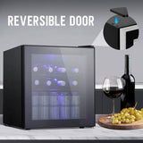 Mini Fridge Cooler - 70 Can Beverage Refrigerator Glass Door for Beer Soda or Wi