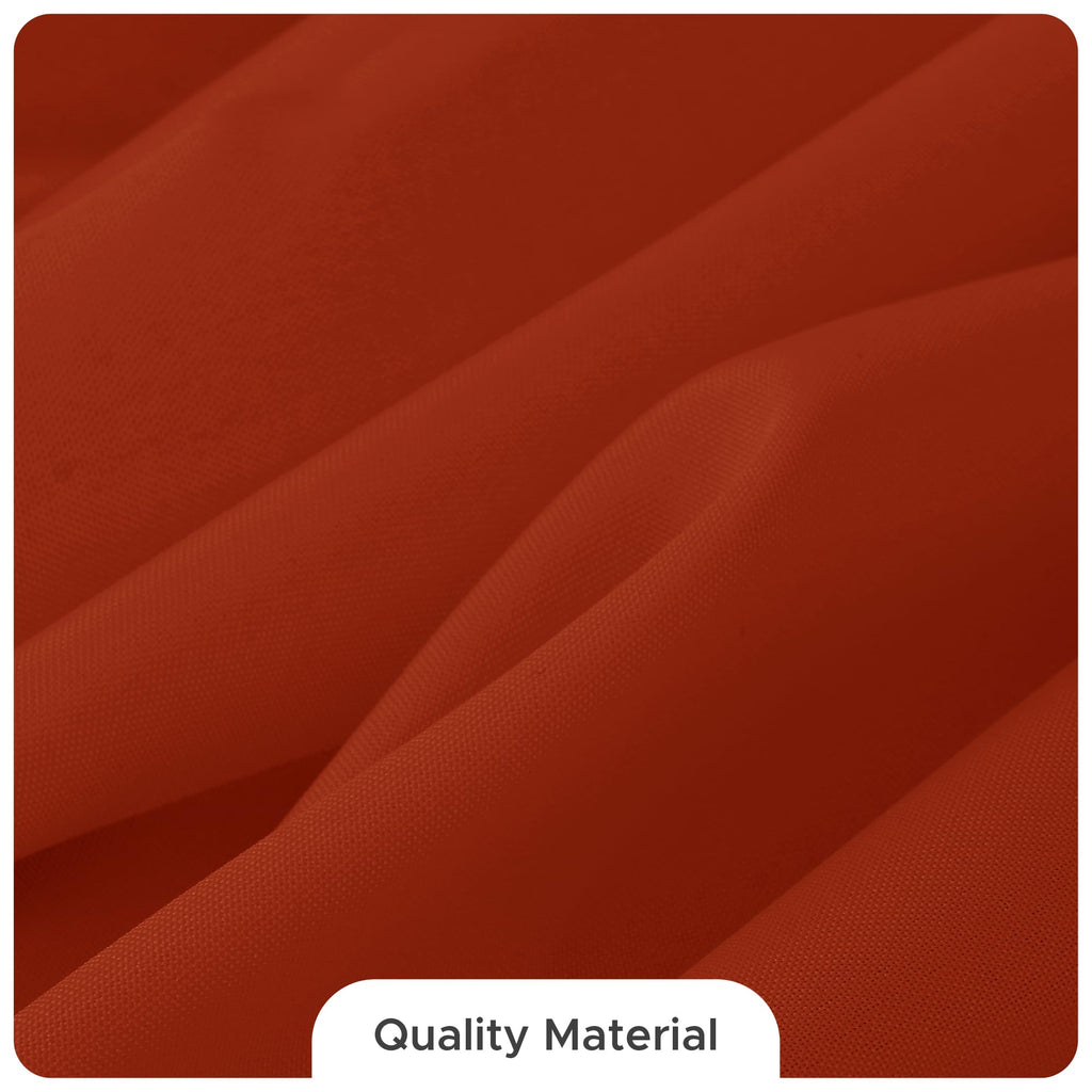 8 Pack Rust Tablecloths 60x102 Inch for 6 Ft Rectangle Tables