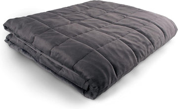 Weighted Blanket - 90" X 90" - 35-lbs - No Cover Required - Fits Queen/King Size Bed - for 180-230-lb Adult - Silky