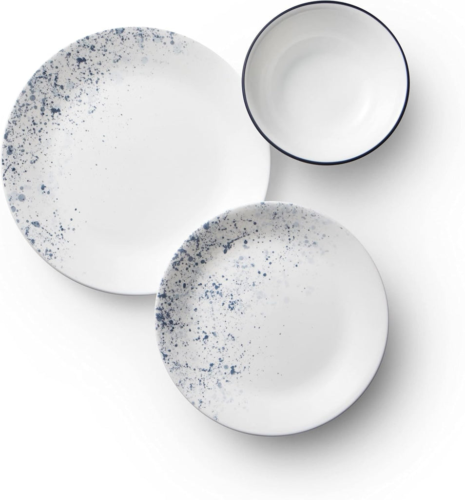 Vitrelle 18-Piece Service for 6 Dinnerware Set Triple Layer Glass and Chip Resistant