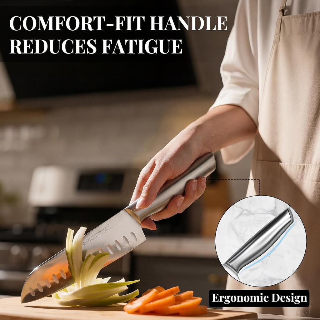 14 Pcs Knife Block Set, Premium, Razor Sharp, Japanese Steel | Innovative Steel, High Carbon Stainless, Enduring