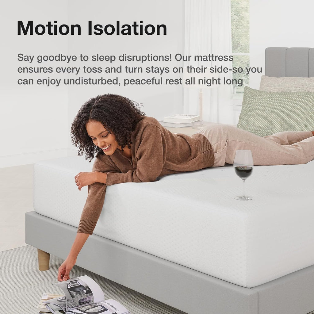 12 Inch Queen Mattress in a Box, Gel Memory Foam for Cooling Night | Comfort & Pressure Relief, CertiPUR-US Certified