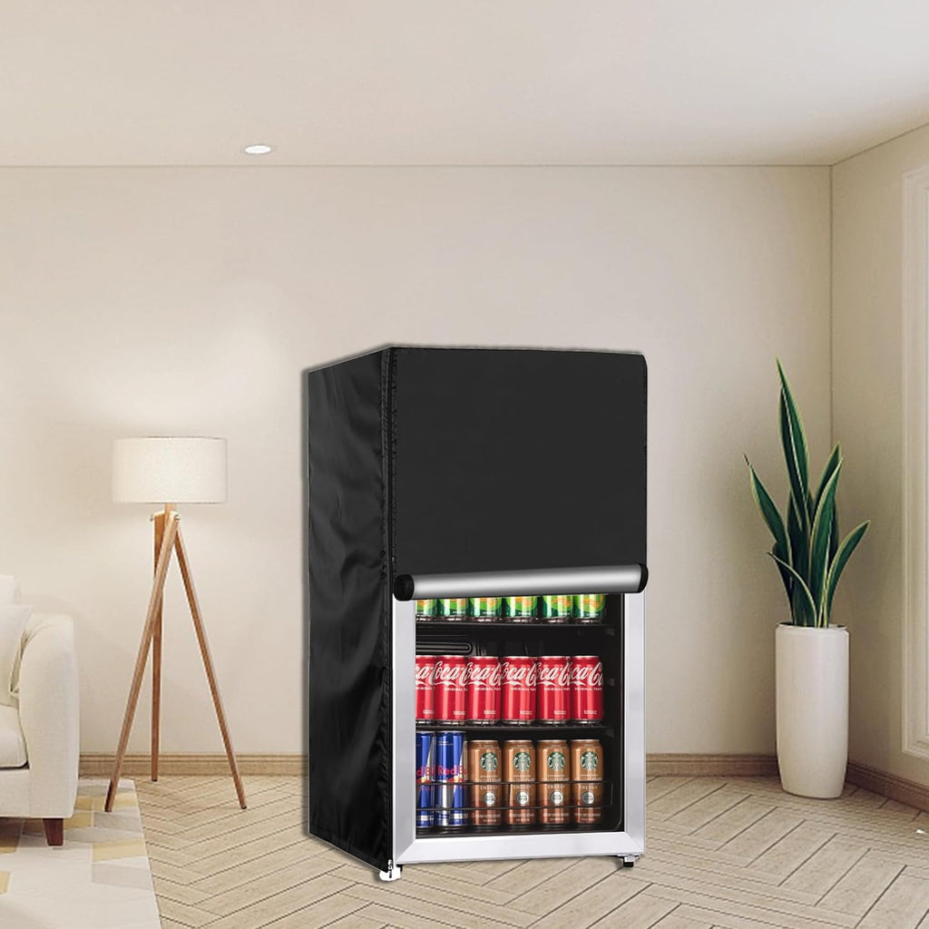Beverage refrigerator cover 20''W x 20''D x 34''H,Suitable for 3.2 cu ft Beverage fridge/Mini fridge, 600D Oxford