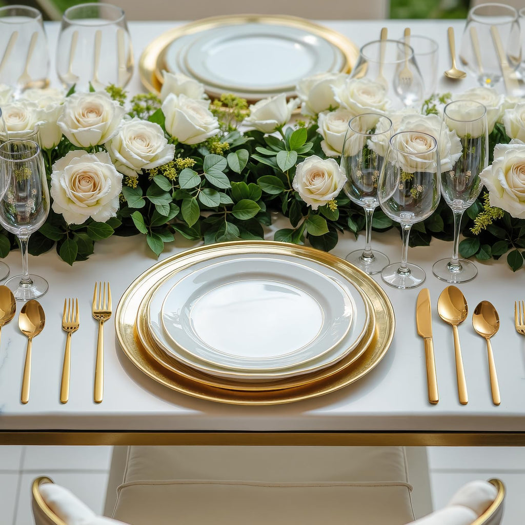 Gold Silverware Set, 40-Piece Flatware Cutlery Set for 8