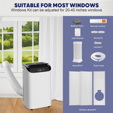 14000 BTU Portable Air Conditioners, Cools Up to 700 Sq.Ft, Free standing AC Unit, Cooling, Dehumidifier, Fan