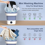 Portable Washing Machine, 12L Upgraded Mini Washing Machine With Spin Basket, Foldable Washer Cleaning for Underwear