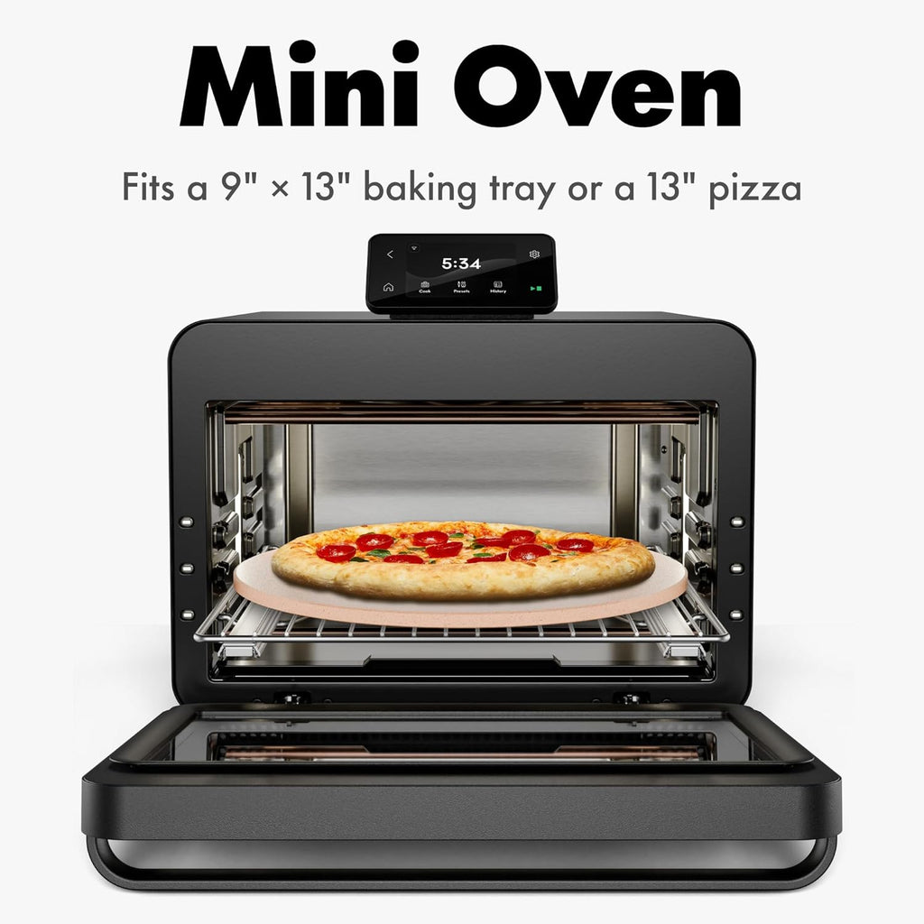MiniOven Smart Toaster Oven Air Fryer Combo, 11-in-1 Countertop Convection Oven, Bake, Broil, Air Fry, Broil
