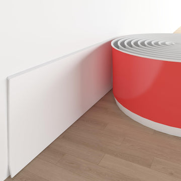 Vinyl Wall Base Baseboard Molding Trim 4" Flexible Self Adhesive Rubber Wall Base Moulding Trim Peel and Stick