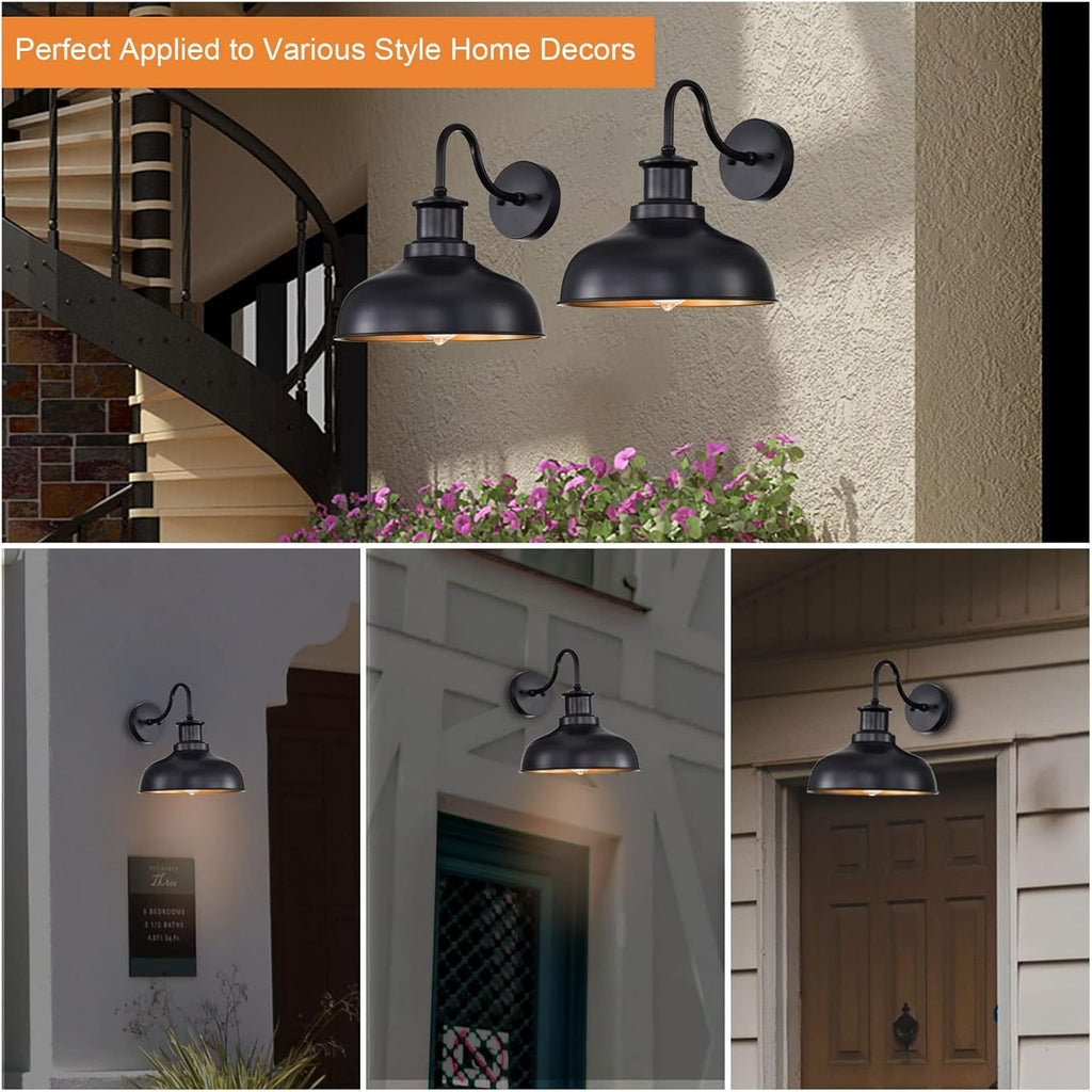 Outdoor Barn Lights, Farmhouse Outdoor Wall Sconces, Rustic Exterior Wall Mount Lights