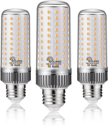 E26 LED Bulb,20W LED Corn Light Bulb 180W Equivalent 3000K Warm White 2000LM Non-dimmable Flicker Free Ceiling Fan