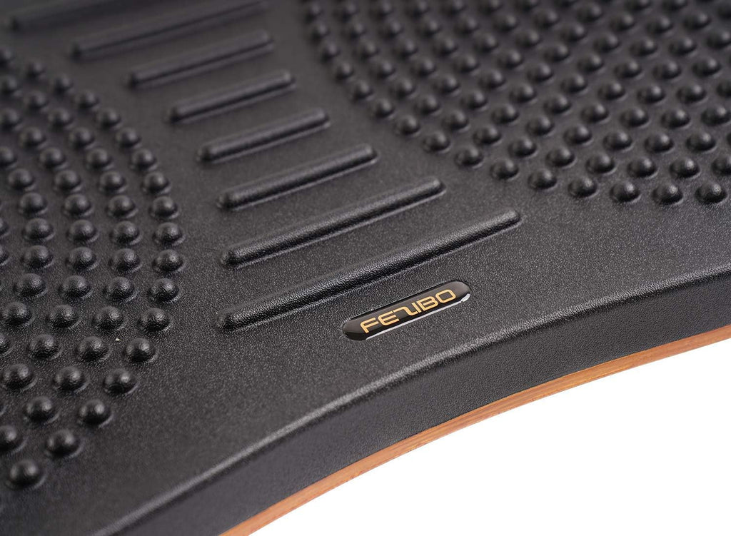 Standing Desk Mat Balance Board, Large, Obsidian Black | Anti Fatigue Mat Standing Desk, Wobble Board with Ergonomic