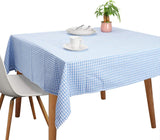 Vintage Cotton Tablecloths, Rectangle Table Covers Pure Cotton Gingham Tablecloths Oversized Christm
