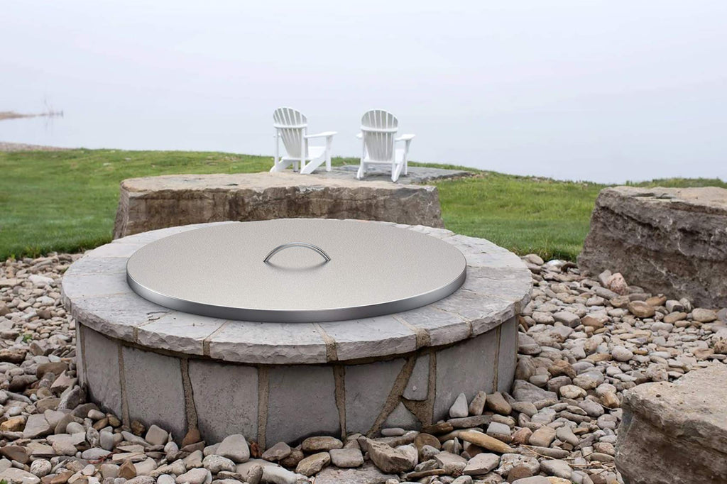 28" Stainless Steel Fire Pit Cover