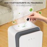 Dehumidifier for Home, Quiet Portable Dehumidifier with Auto Shut Off, 7-Color LED Light for Basement, Bedroom