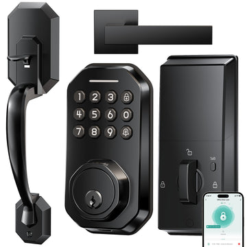 Front Door Lock Set, Keyless Entry Door Lock, Matte Black