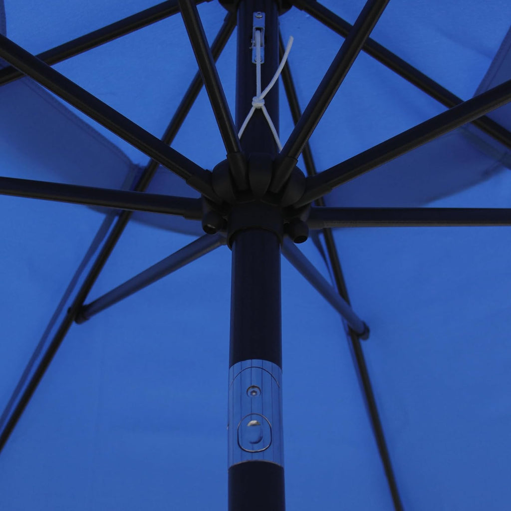 9' Outdoor Patio Umbrella, Outdoor Table Umbrella, Yard Umbrella, Market Umbrella with 8 Sturdy Ribs - Navy Blue