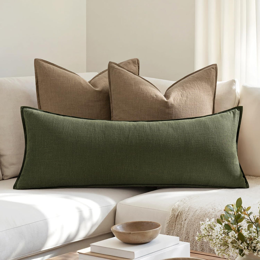 Decorative Long Lumbar Throw Pillow Cover