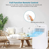 Portable Air Conditioner, 8000 BTU Compact AC Unit with Cooling, Dehumidifier, Fan