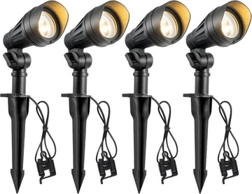 Low Voltage LED Landscape Lights, 3.2W 240LM Waterproof SpotLights | 12V 3000K AC/DC, 35° Beam Angle, CRI 80, Outdoor