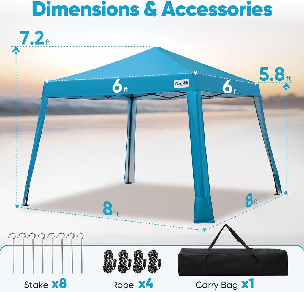 10x10 Pop Up Canopy Tent Lightweight, Portable, and Versatile and Sporting Events with Sun Protection and Easy Setup