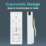 Smart Elongated Bidet Toilet Seat with Dual Nozzles, Warm Water, Air Dryer, Heated Seat, Night Light, Remote Control
