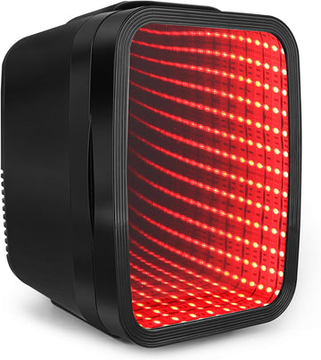 Mini Fridge, 4 Liter/6 Cans Small Refrigerator With Dimmable LED Light,AC/DC Portable Mini Cooler and Warmer, Gaming