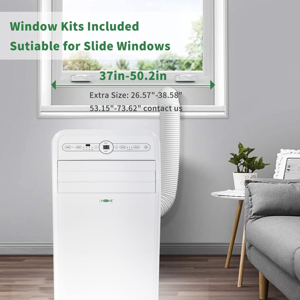 12000 BTU Portable Air Conditioner w/Heater up to 450 Sq. Ft, Ac Heater Combo Window Unit