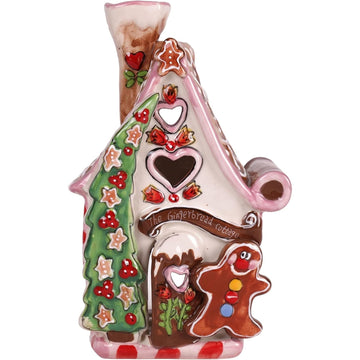Gingerbread Candle House, 8-inch Height