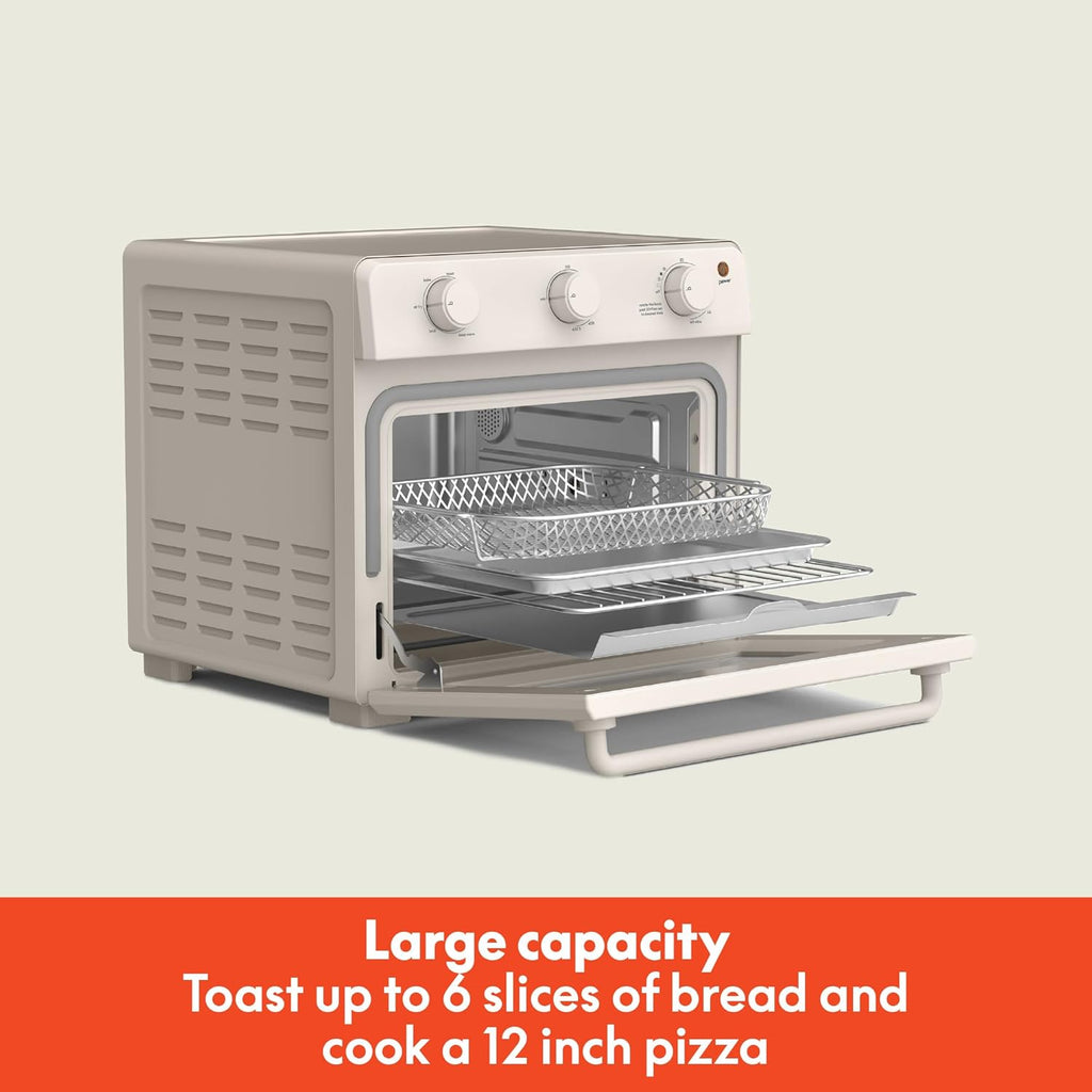 Air Fry Toaster Oven, 7 Preset Cooking Options, Dishwasher-Safe EverGood Coated Trays Included, 60-Minute Auto Shutoff