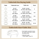 Cotton Linen Waterproof Tablecloth for Dining Table Farmhouse Kitchen Rectangle Table Cloth Coffee W