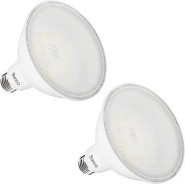 2 Pack PAR38 LED Flood Light Bulb, 20W=250W, Dimmable, Waterproof | 2800LM, 3000K Soft White, E26 Medium Base, Ultra