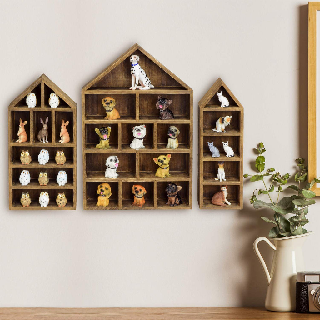 Wooden Shadow Box Display Shelf Organizer