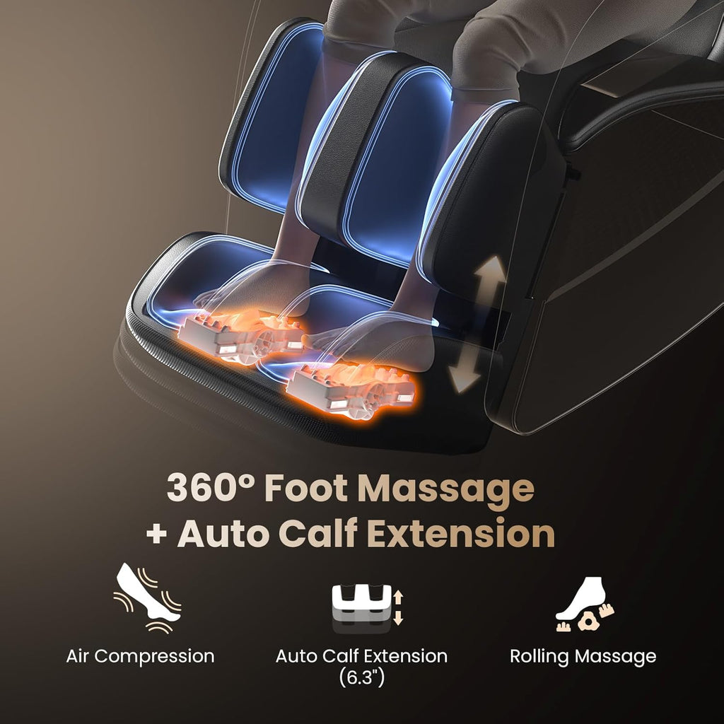 IMaster Pro 4D Full Body Massage Chair Zero Gravity SL-Track | PT Co-Designed, Patented 166° SL-Track & True Zero
