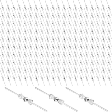 Chandelier Bow Pin 40mm Chandelier Crystal Connectors Clips Pin Silver Butterfly Pendant Lamp Replacement Parts 200PCS