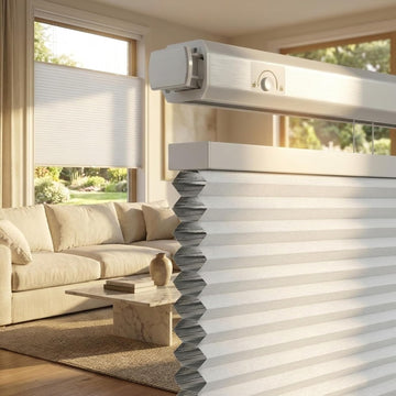 Top Down Bottom Up Cellular Shades Cordless White 29Wx58H