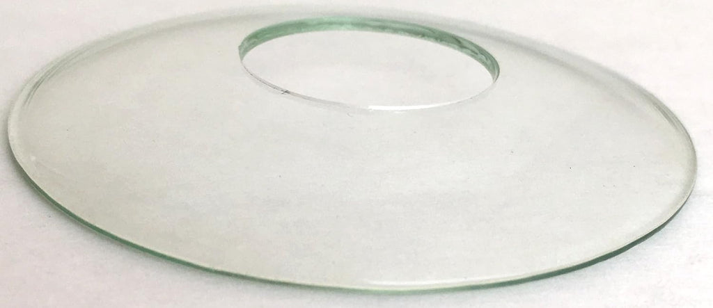 Plain Glass Candle Wax Bobeches, Clear, 2.75 Inch - Set of 2